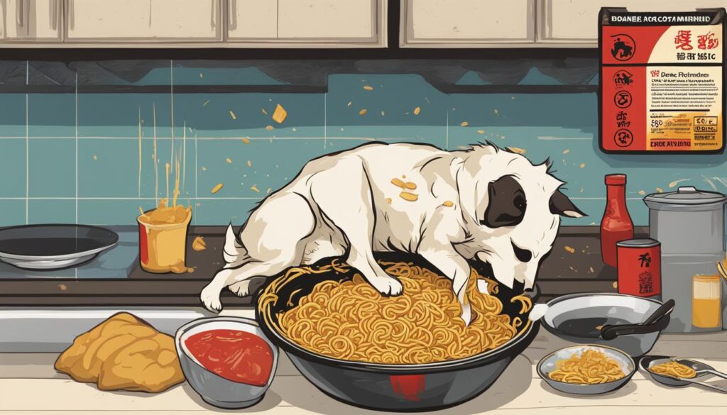 Harmful effects of ramen noodles for dogs
