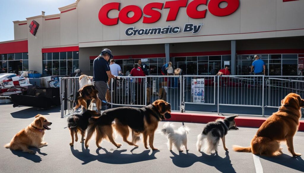bringing dogs to Costco