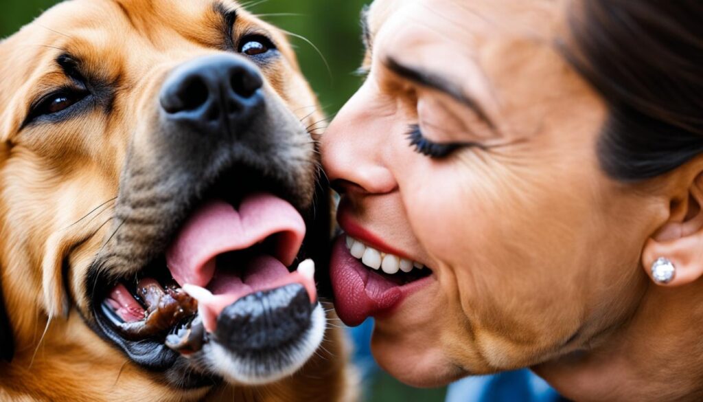 dog licking behavior