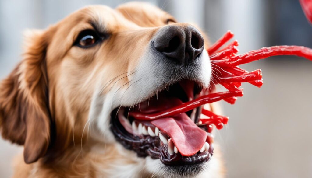 health risks of dogs eating twizzlers