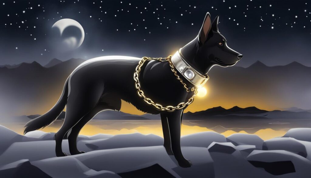 reflective dog chain collar