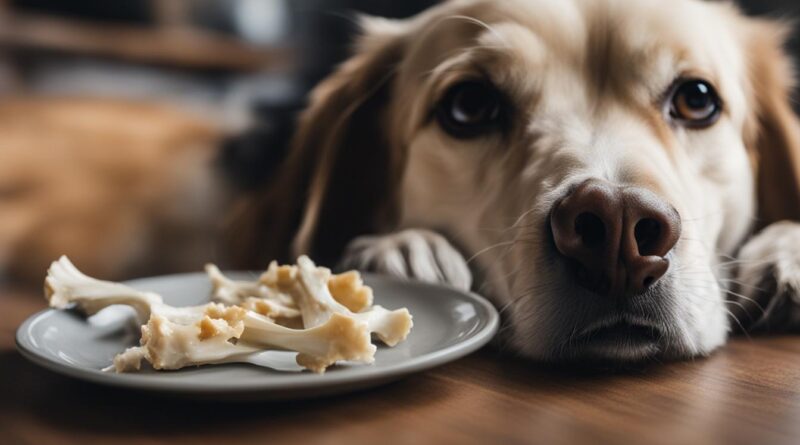 what to do if dog eats chicken bones