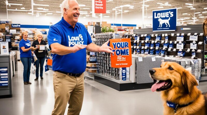 are dogs allowed at lowes