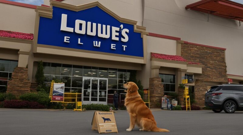 are dogs allowed in lowe's