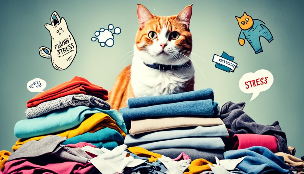 behavioral causes of cat peeing on clothes