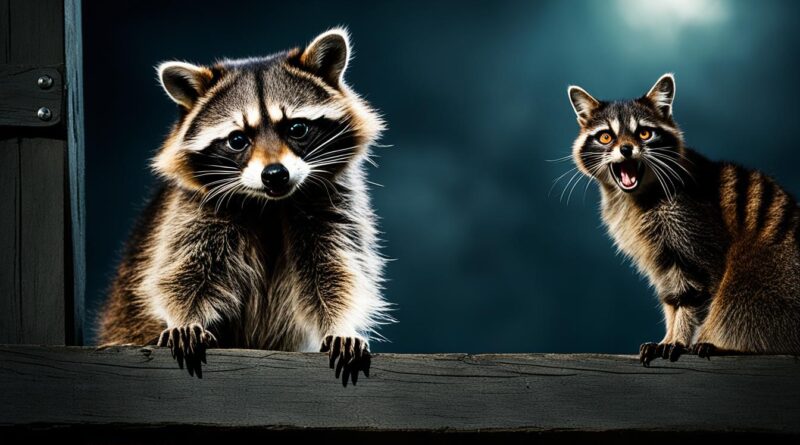 do raccoons kill cats