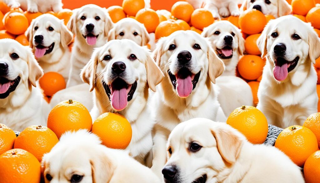 dogs and cuties oranges