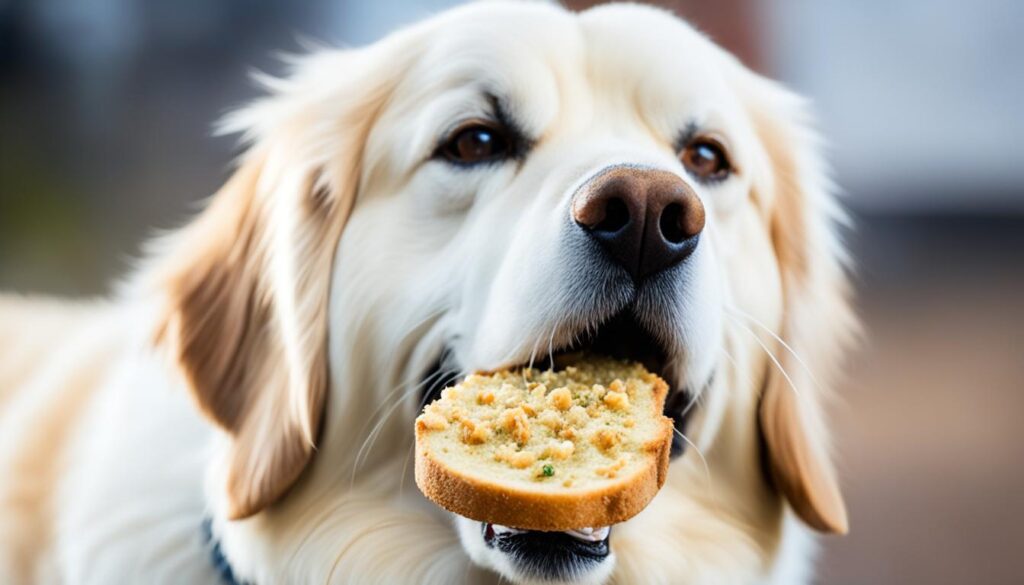 dogs eat garlic bread