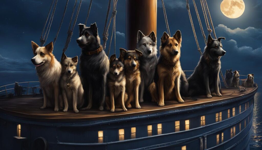 dogs on the titanic