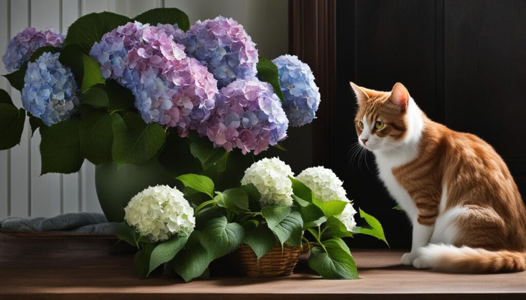 hydrangea poisoning in cats