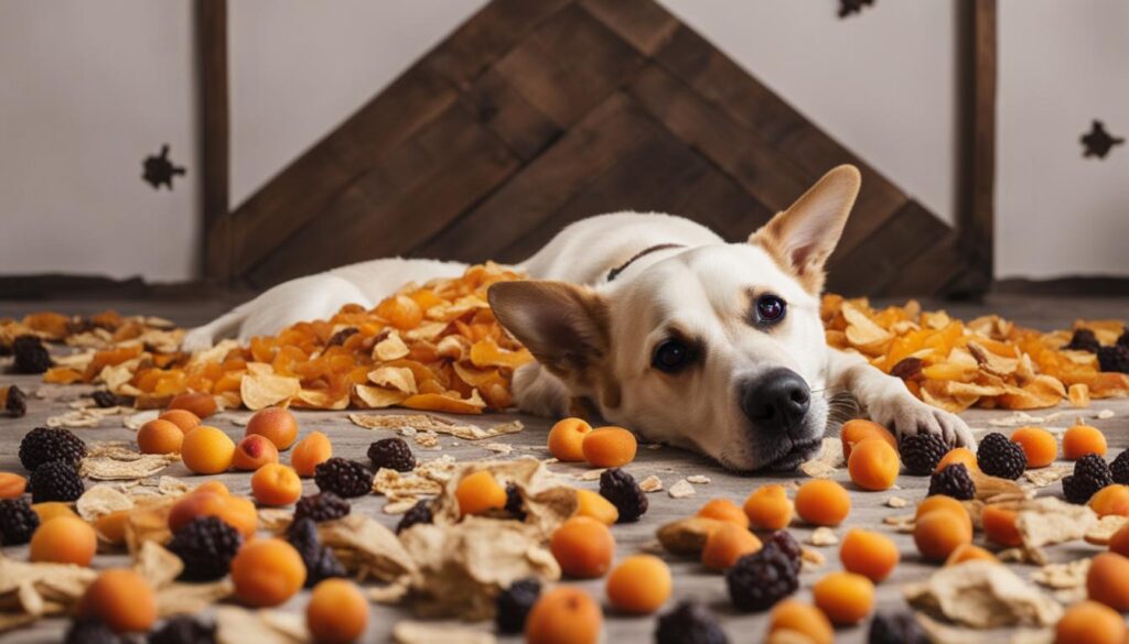 potential risks of dogs consuming dried apricots