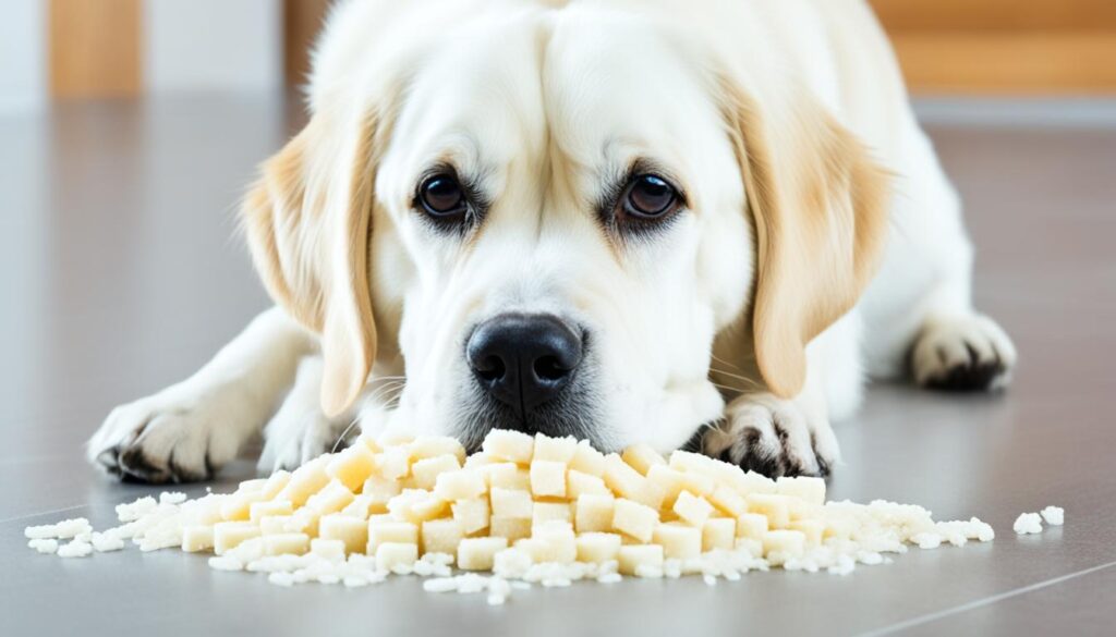 risks of dogs eating rice cakes