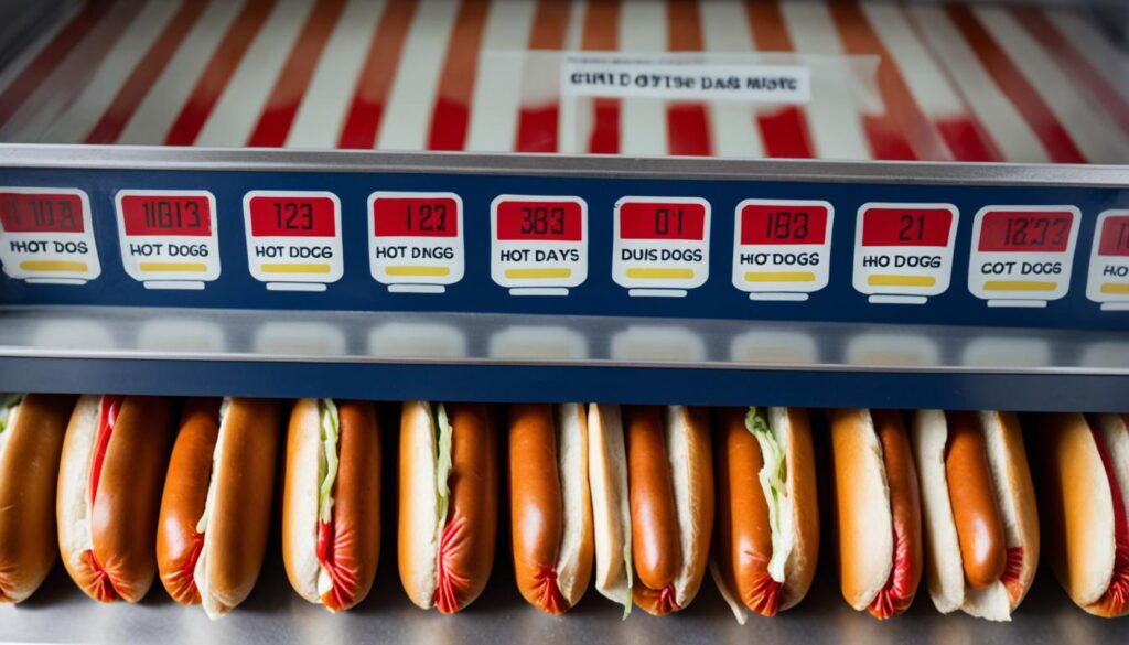 storage guidelines for hot dogs