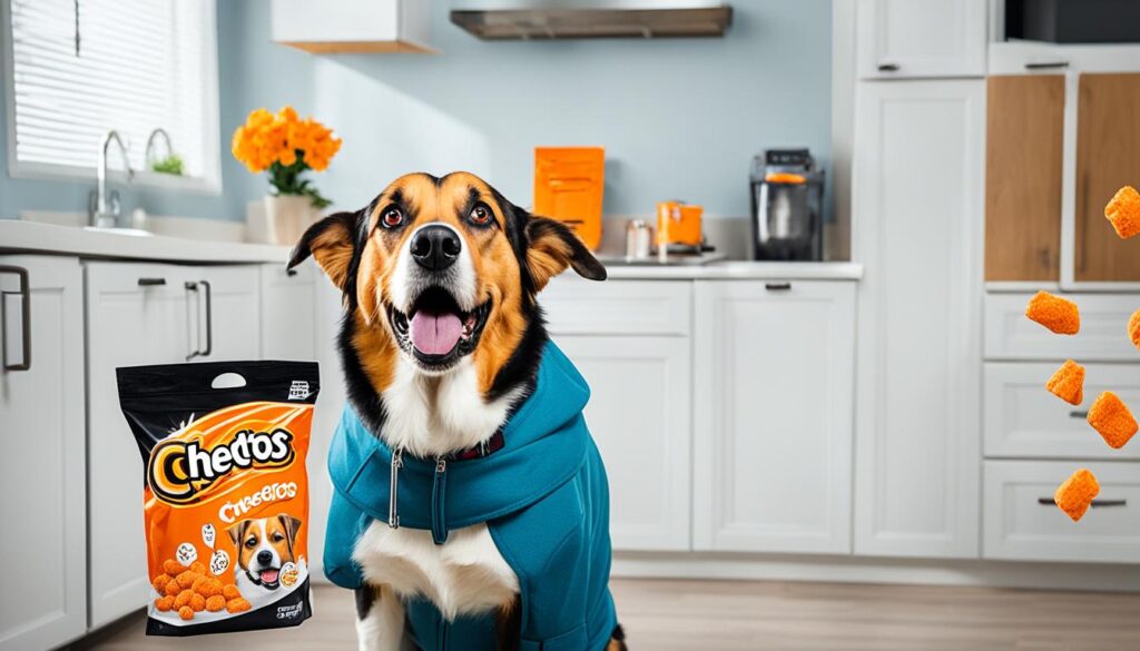 what to do if a dog consumes cheetos accidentally